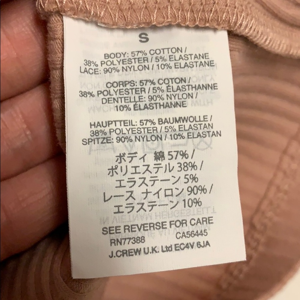 J.CREW Lace Trim Tank in Brown S - Picture 7 of 8